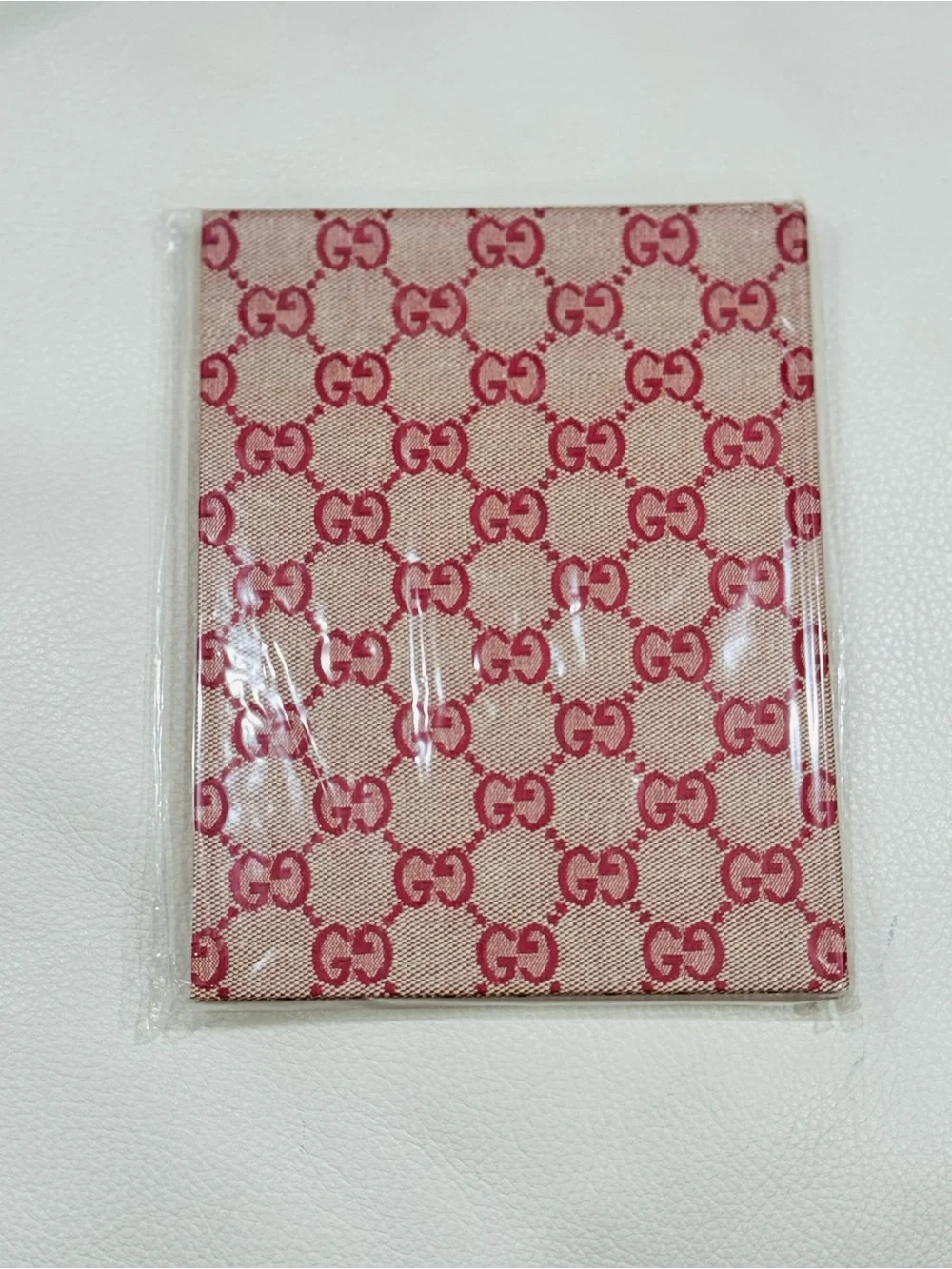 GUCCI Pink GG Monogram Scrapbook Notebook